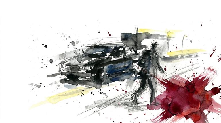 Mercer and Houston: a cyclist goes down, and the count keeps climbing