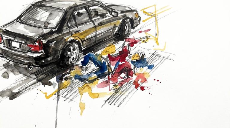 Middle Village’s long afternoon: crashes stack up, bodies fall, fixes wait