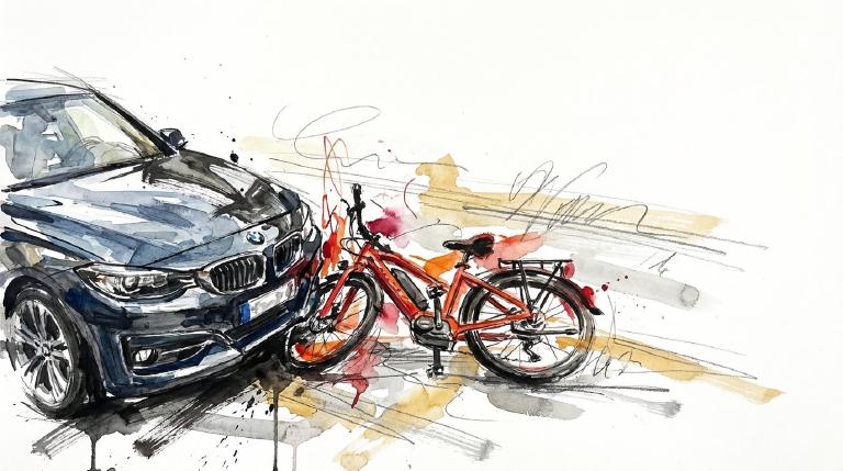 Right turn on 30th Street. A woman in the crosswalk. She never got up.